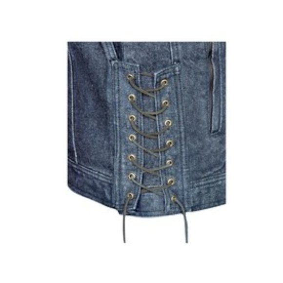 Black Denim Vest - Picture 2 of 2